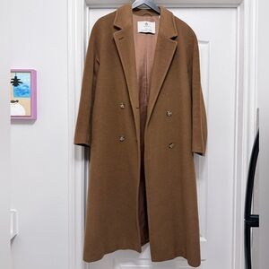 Babaton Tan Slouch Coat